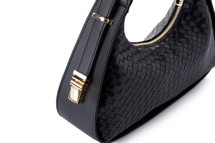 Lucky Bees Bolso de Mano Weave Anthracite